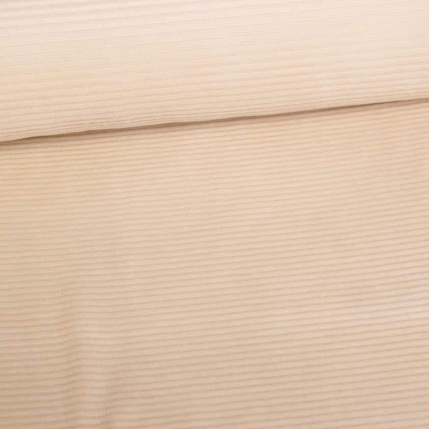 Tissu tricot Rib Cord Stretch beige