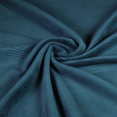 Tissu Tricot Rib Cord Stretch vert