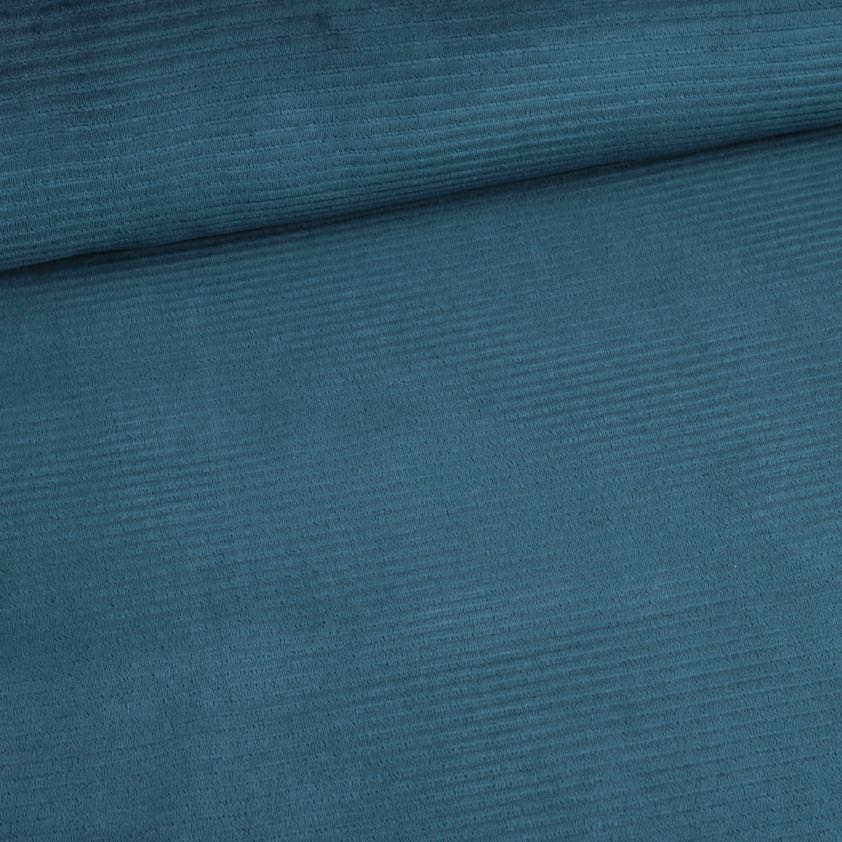 Tissu Tricot Rib Cord Stretch vert