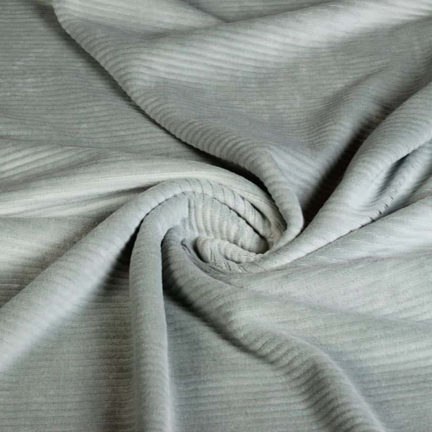 Tissu tricot rib cord stretch vert sauge
