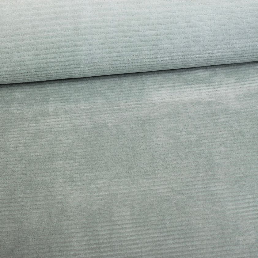 Tissu tricot rib cord stretch vert sauge
