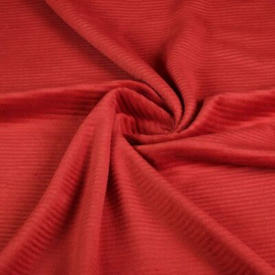 Tissu tricot rib cord rouille
