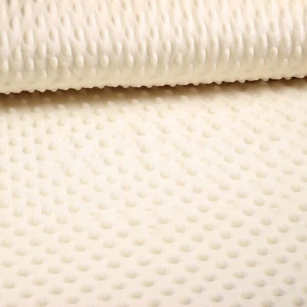 Tissu Minky fleece écru