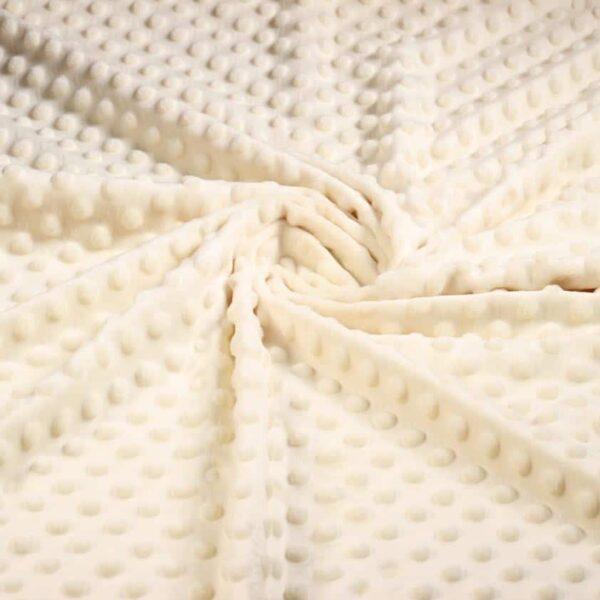 Tissu Minky fleece écru