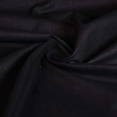 Tissu lin noir lavé