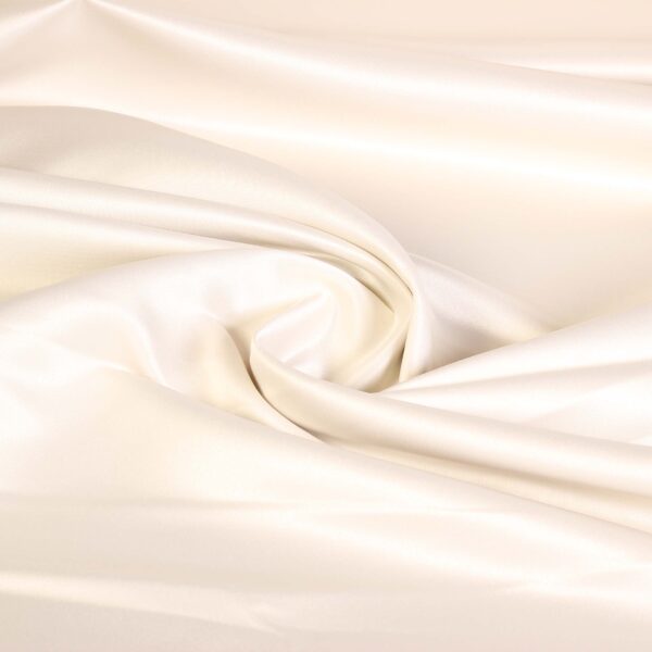 Tissu satin mariée deluxe mat écru