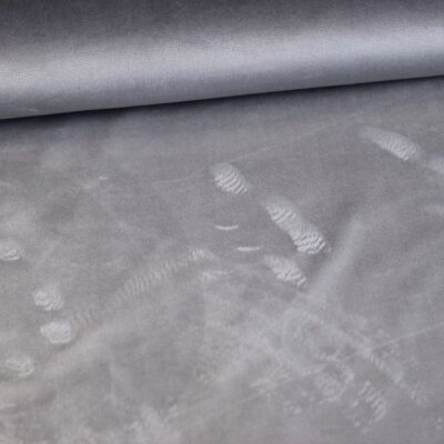 Tissu Minky fleece gris clair