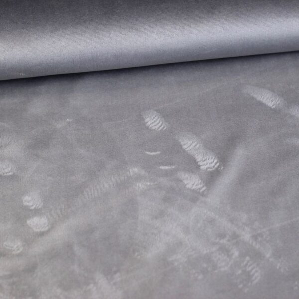 Tissu Minky fleece gris clair