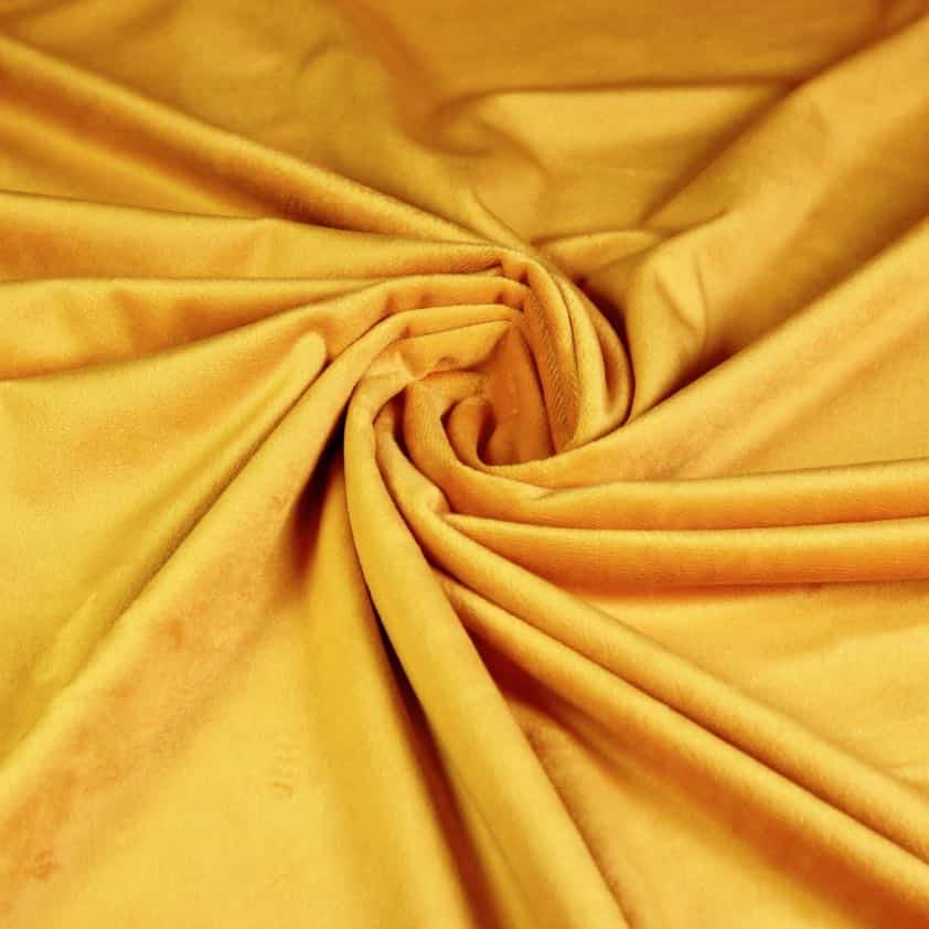 Tissu Minky fleece ocre