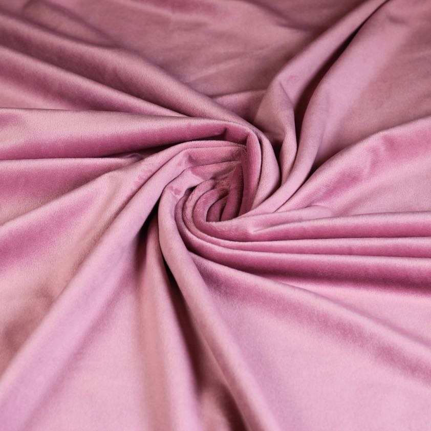 Tissu Minky fleece oud roze