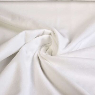 Tissu molton blanc