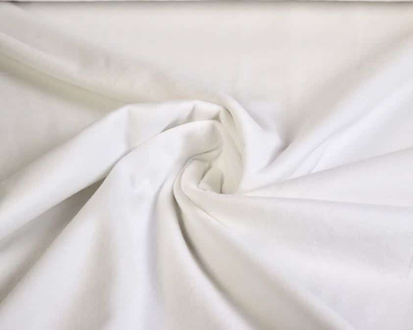 Tissu molton blanc