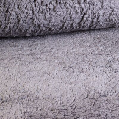 Tissu Borg Teddy gris