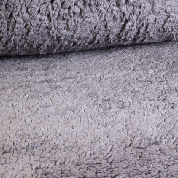 Tissu Borg Teddy gris