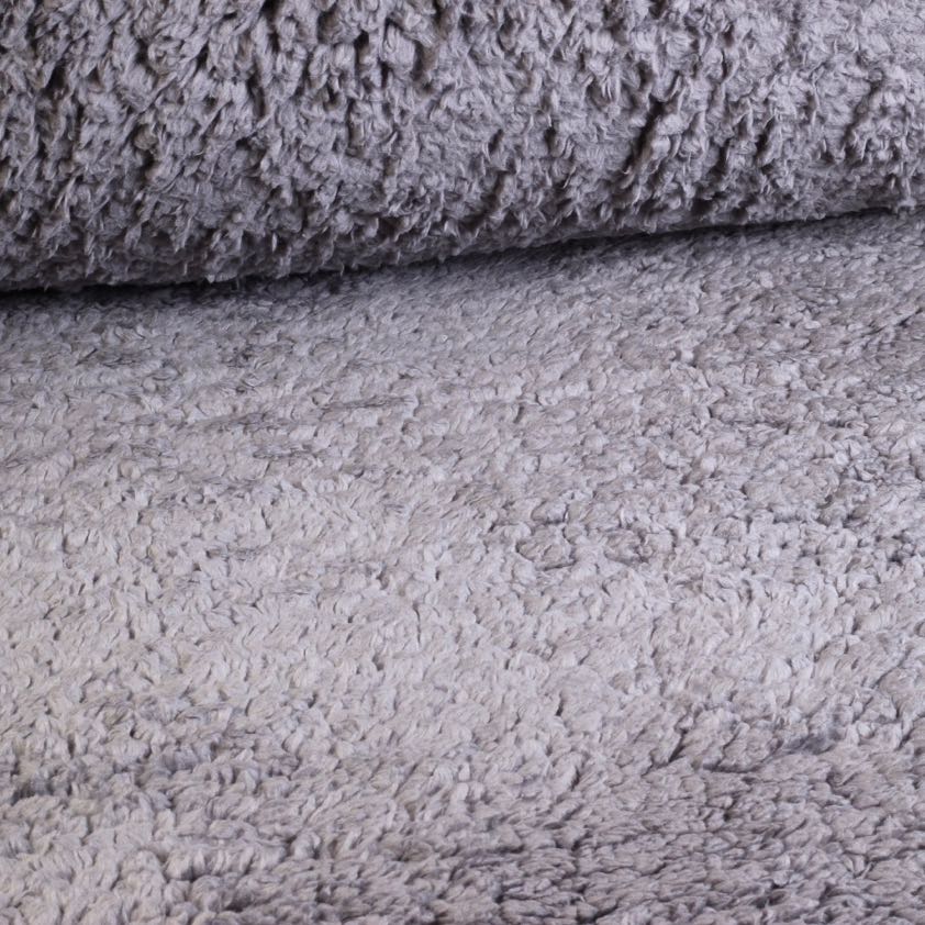 Tissu Borg Teddy gris