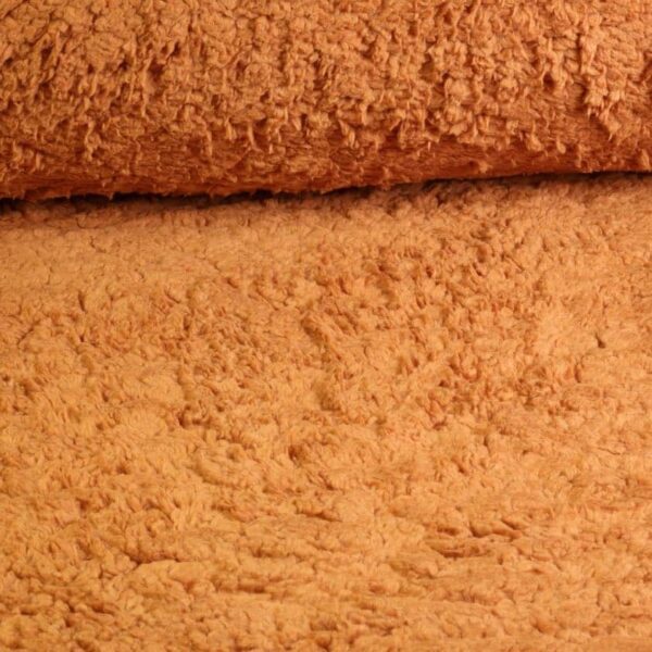 Tissu Borg Teddy marron clair