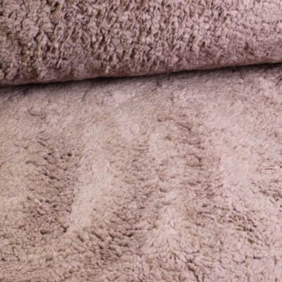Tissu Borg Teddy taupe