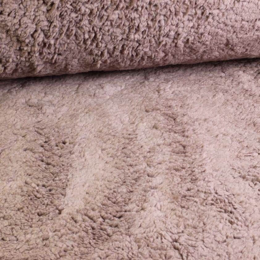 Tissu Borg Teddy taupe