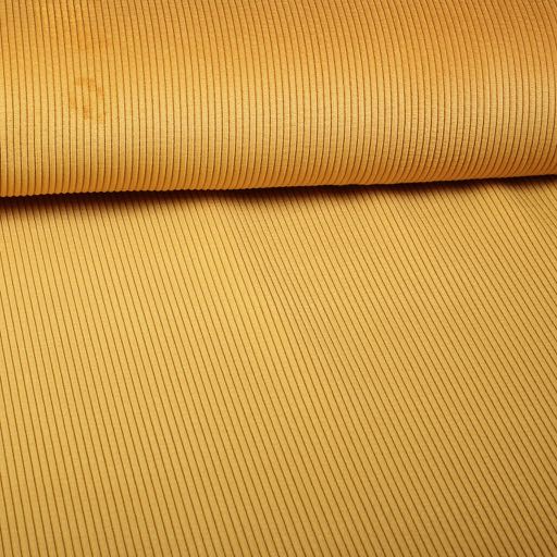 Tissu corduroy ocre