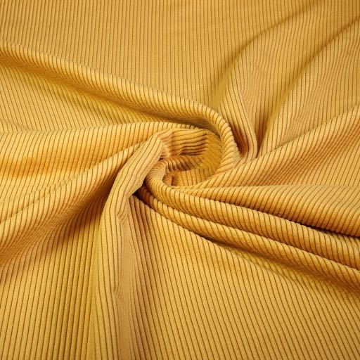 Tissu corduroy ocre
