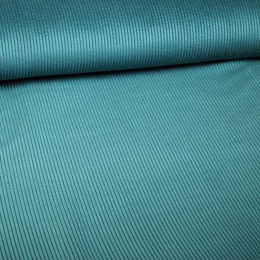 Tissu corduroy petrol