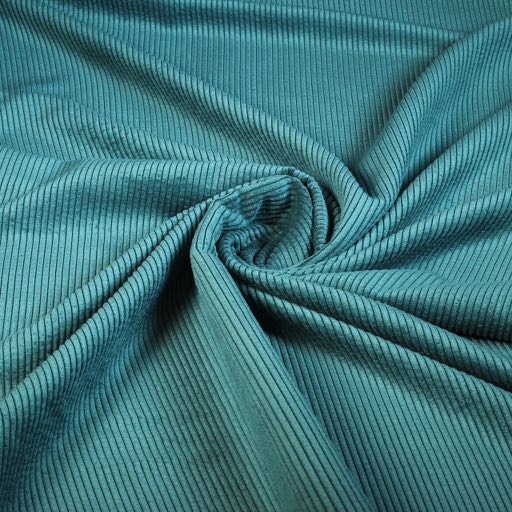 Tissu corduroy petrol