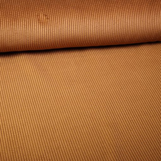 Tissu velours côtelé camel