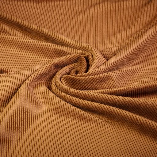 Tissu velours côtelé camel