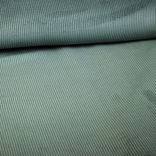 Tissu corduroy vert foncé
