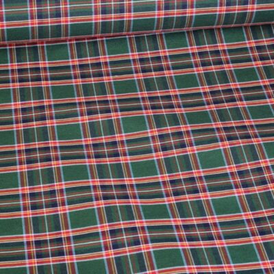 Tissu tartan vert