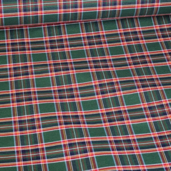 Tissu tartan vert
