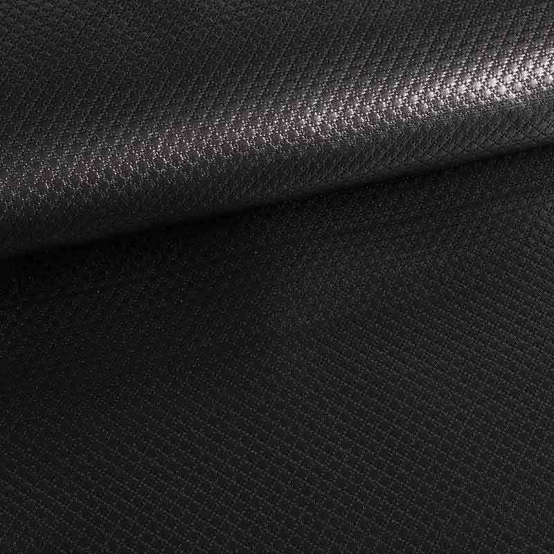 Tissu Jacquard mini carreaux metallic noir/argent