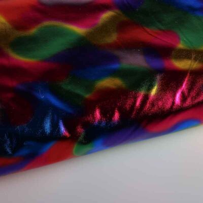 Tissu Stretch Lamée multicolor