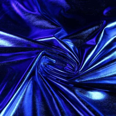 Tissu Stretch Lamee cobalt