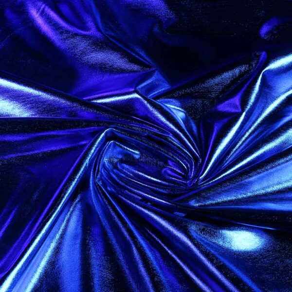 Tissu Stretch Lamee cobalt