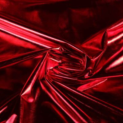 Tissu Stretch Lamee rouge