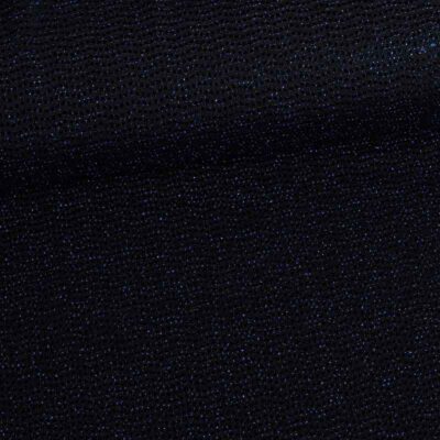 Tissu stretch pois paillettes cobalt