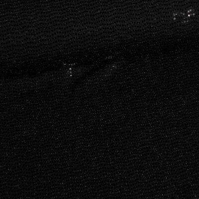 Tissu stretch pois paillettes noir