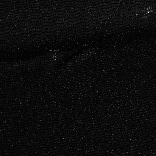 Tissu stretch pois paillettes noir