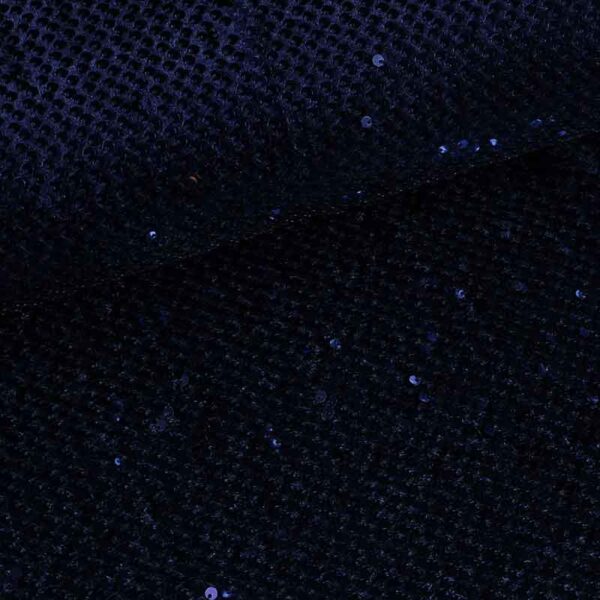 Tissu velours bleu foncé avec paillettes