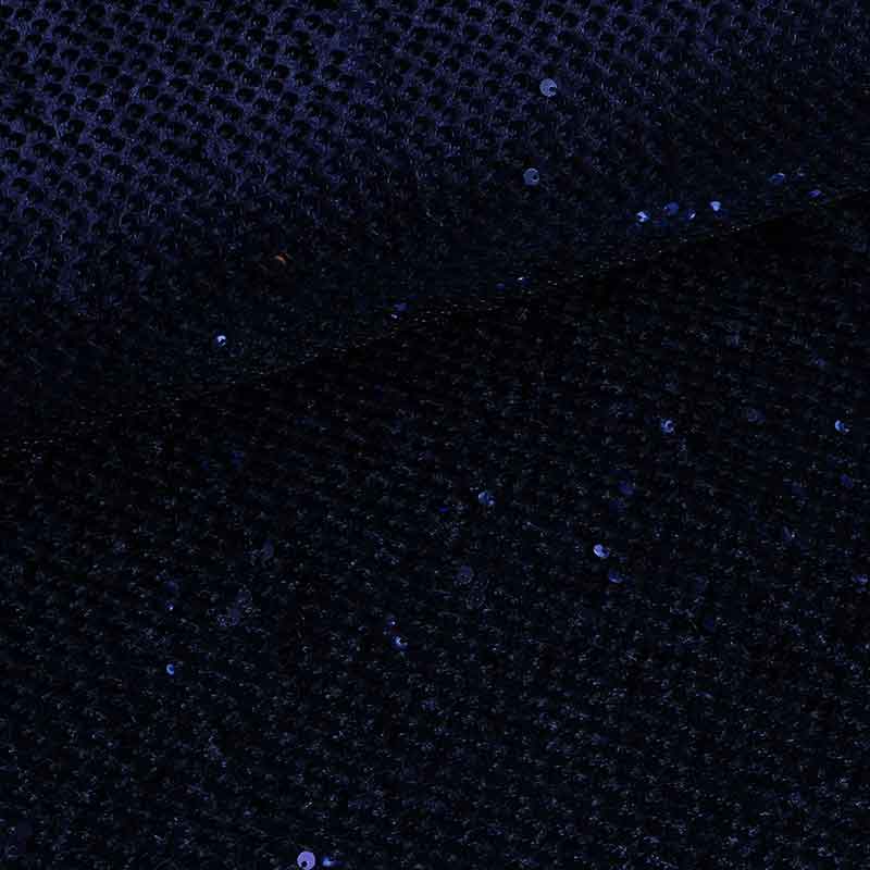 Tissu velours bleu foncé avec paillettes