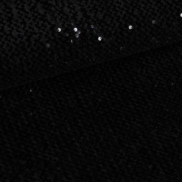 Tissu velours noir avec paillettes