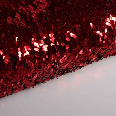 Tissu mesh gouttes rouge