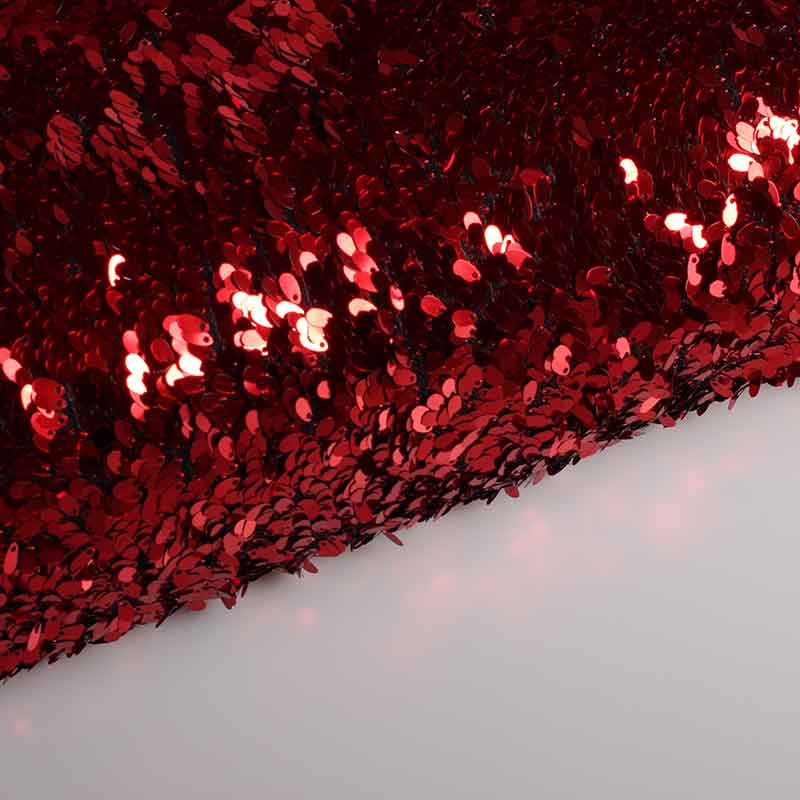 Tissu mesh gouttes rouge