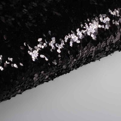 Tissu mesh avec gouttes noir