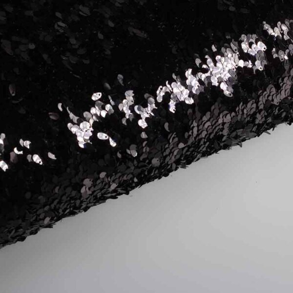 Tissu mesh avec gouttes noir