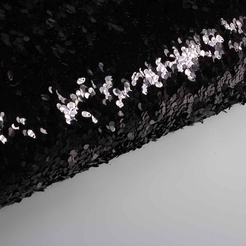 Tissu mesh avec gouttes noir