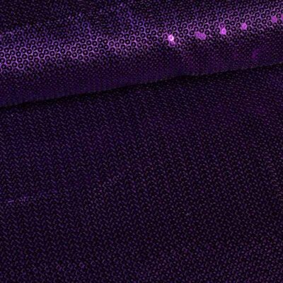 Tissu satin paillettes violet