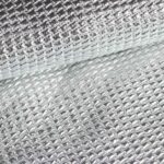 Metallic stof bubble zilver