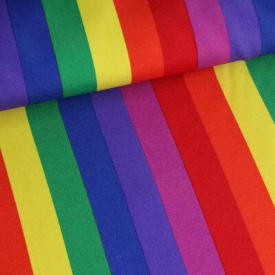 Tissu Terlenka rayé multicolor